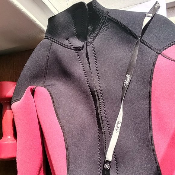 Hevto Childs Full Wetsuit Youth Size 16 Spirit Vigor 3/2 Red Black - Picture 5 of 10